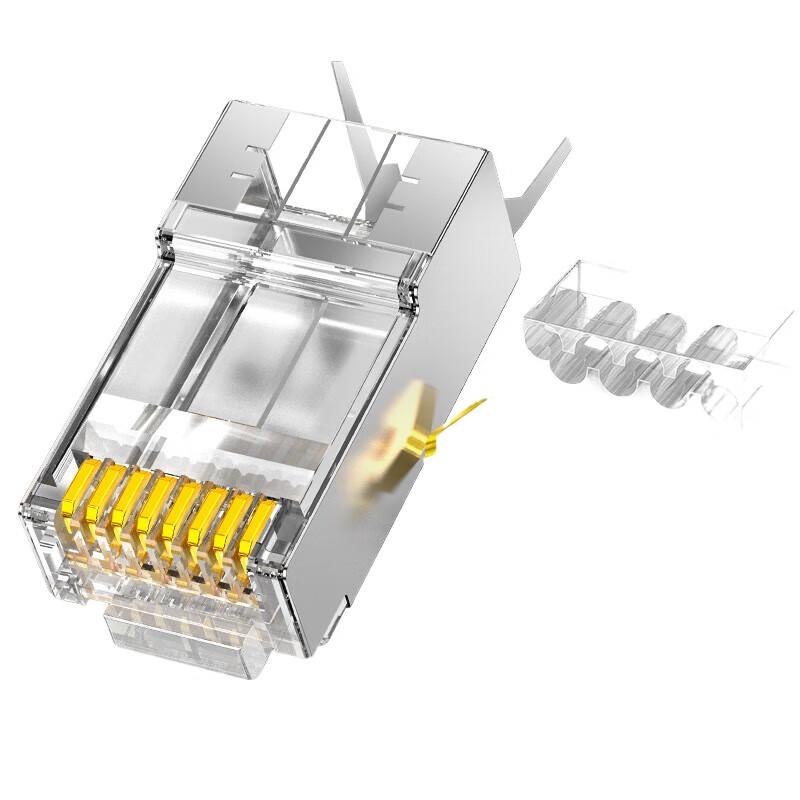 

CHOSEAL Cat7 Gold-Plated Shielded RJ45 Connectors