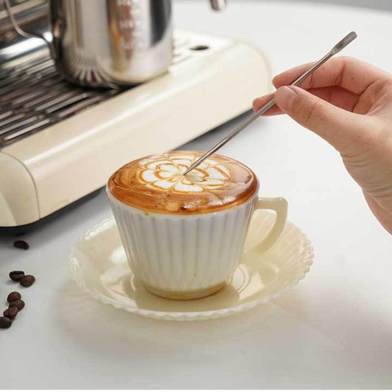 Professional 304Stainless Steel Milk Frother Cup Portable Espresso Steaming Pitcher for Creating Beautiful Coffee Art