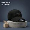 [Casual Baseball Cap] Beige "FUN FACT: I Don't Care." Print Baseball Hat, Adjustable Breathable Lightweight Curved Brim, Daily Wear Sun Dad Hat