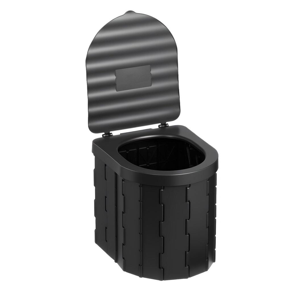 Portable Toilet Kit, 150 kg Load Capacity, Folding Camping Toilet with Pop-Up Privacy Tent, Outdoor Travel Potty for Adults with Carry Bags, Trash
