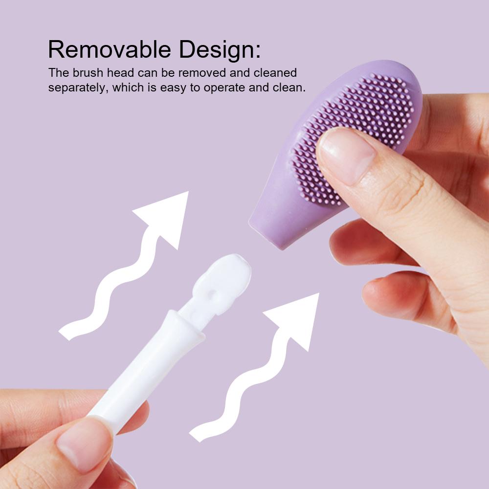 Silicone Ice Cube Tray Mold Double Head Silicone Face Mask Brushes Facial Pore Cleaner Brush Mud Film Applicator Cleaning Tools