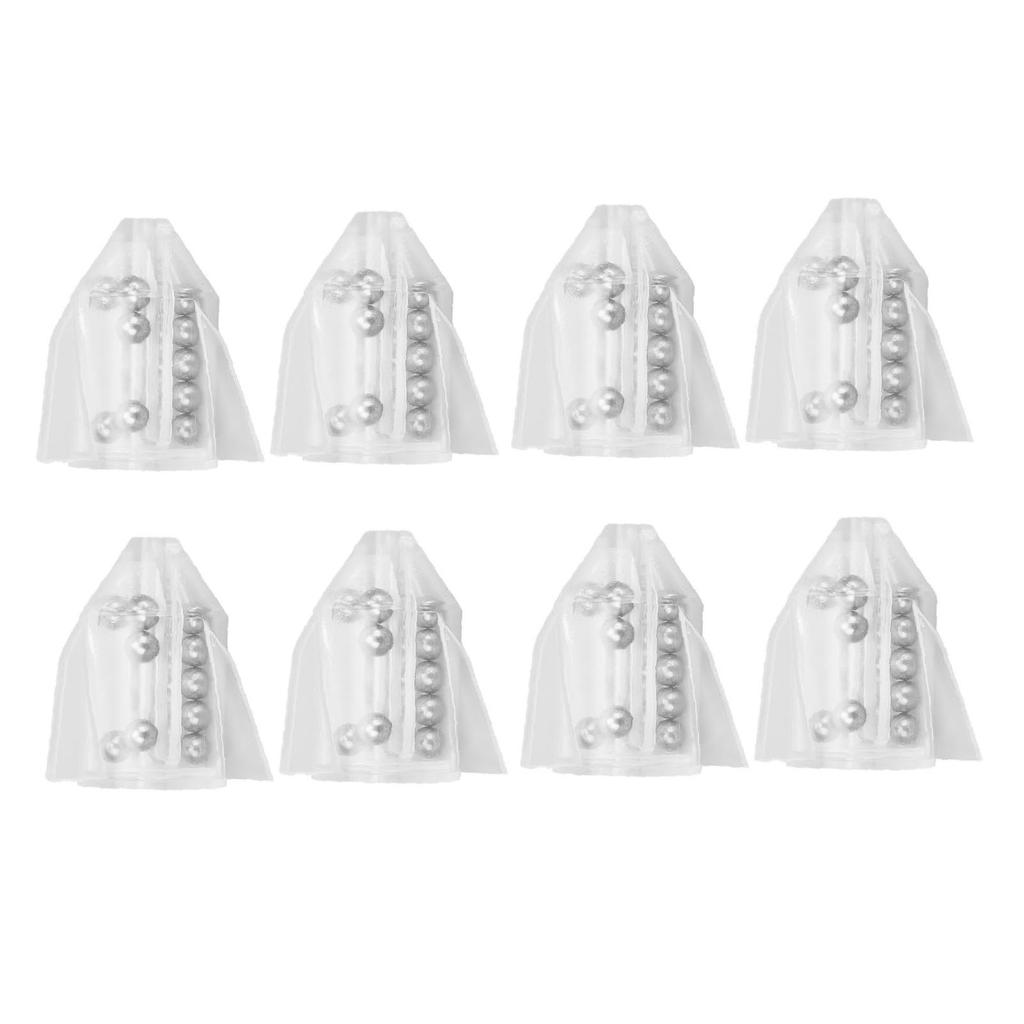 20Pcs Fishing Lure Rattles Fishing Lure Insert Tube Rattles Bait Weight with Ring Bead Bait