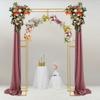Golden Wedding Arch for Ceremony Square, Metal Balloon Arch Frame, Garden Arch Frame for Wedding and Birthday Party Decoration