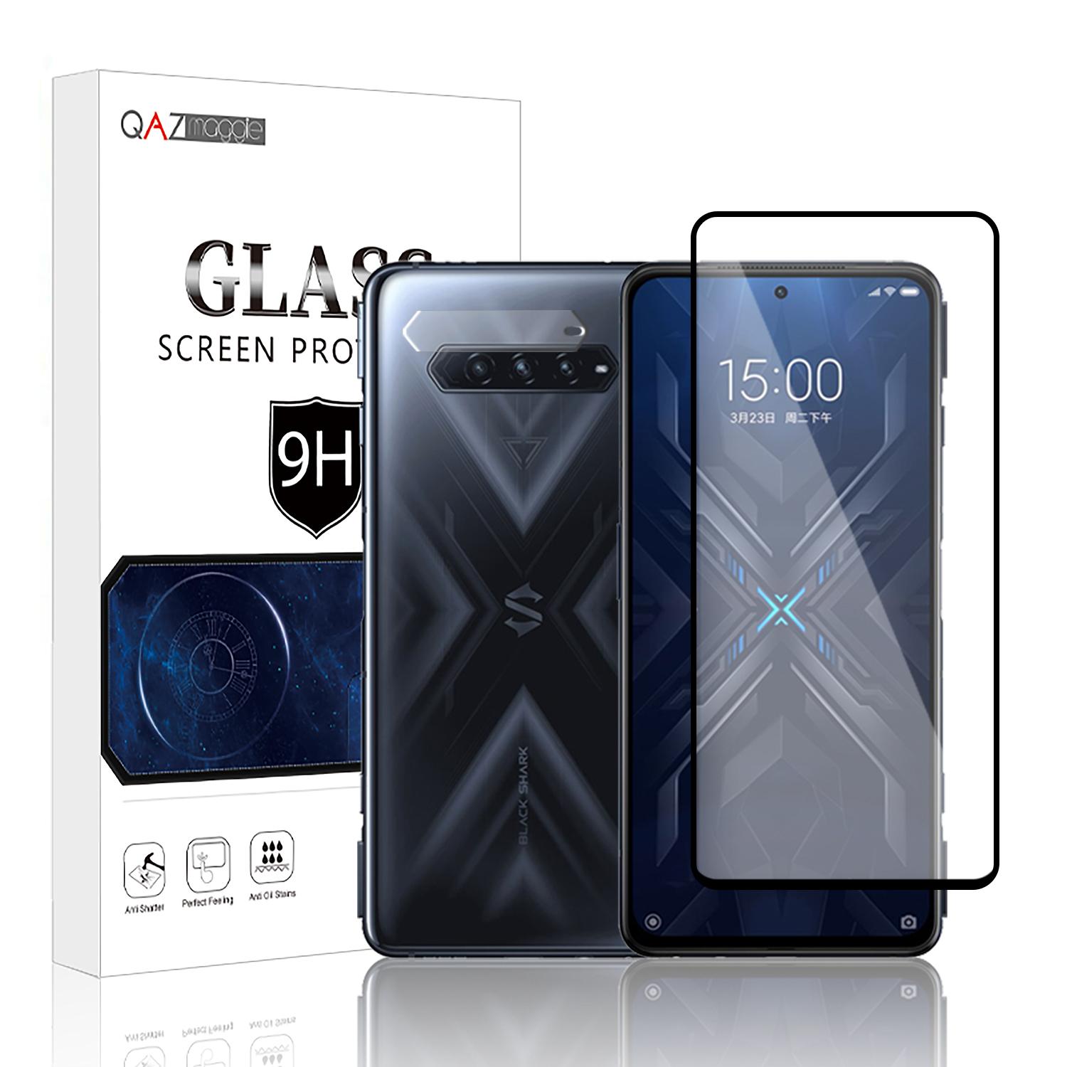 

Для Xiaomi Black Shark 4 Glass QAZ Maggie F + Pro Противовзрывное защитное закаленное стекло для BlackShark 4 Pro с пленкой для объектива Black Shark 4 Pro