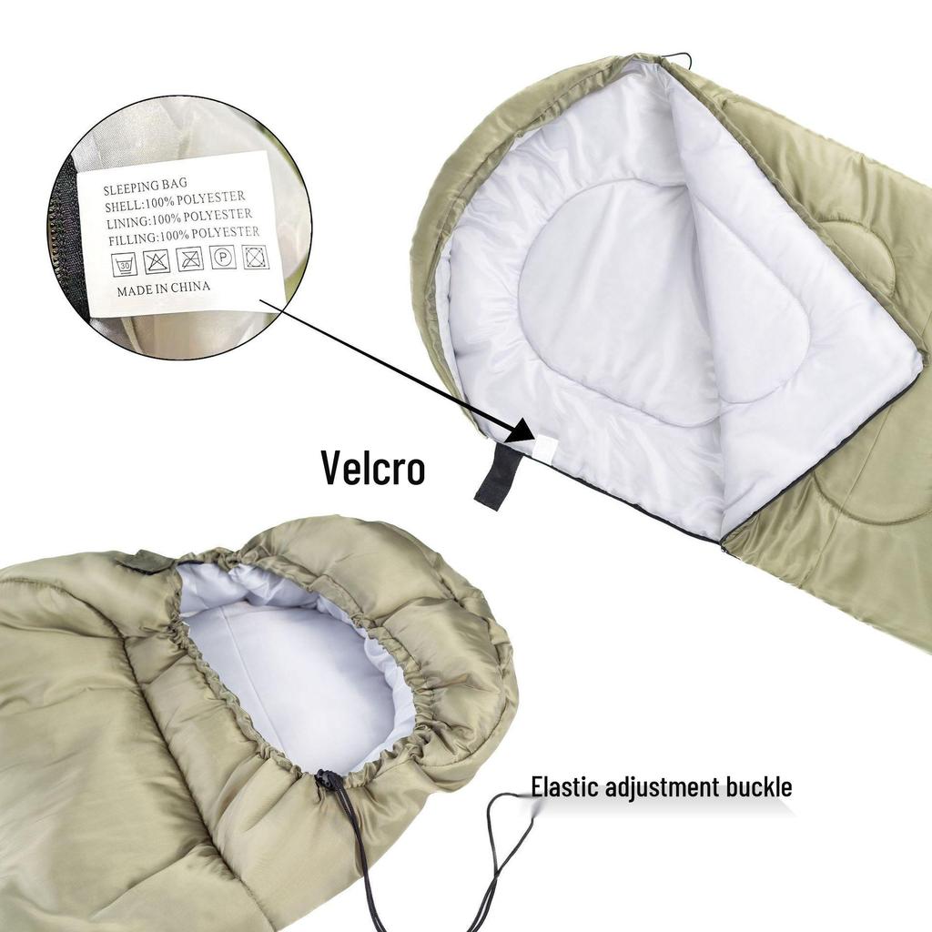 Four Seasons Universal Outdoor Camping Sleeping Bag, Thickened for Adults