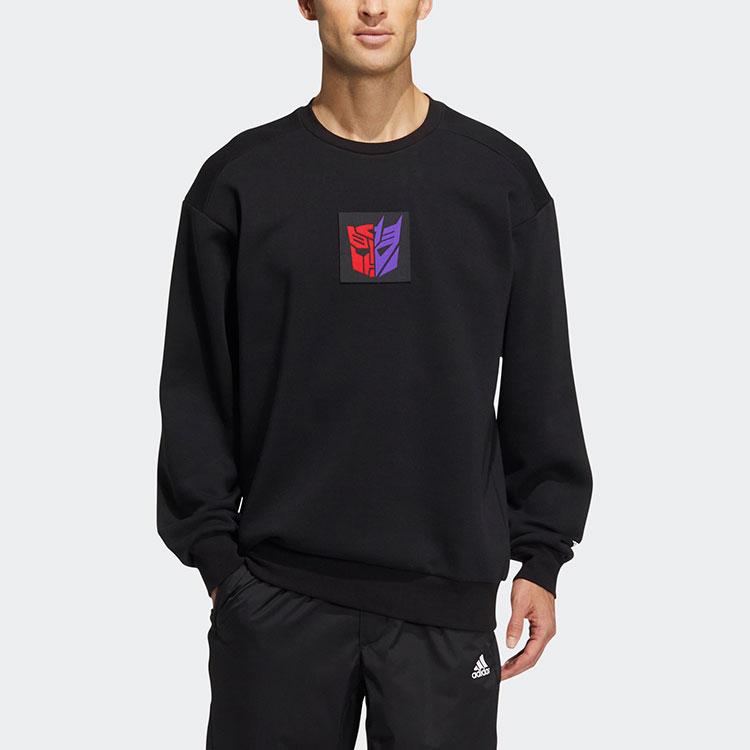 Adidas X Transformers Limited Edition New Spring TF Sweat 22 Graphic Cartoon Sweatshirt Unisex Tops Black HM7449