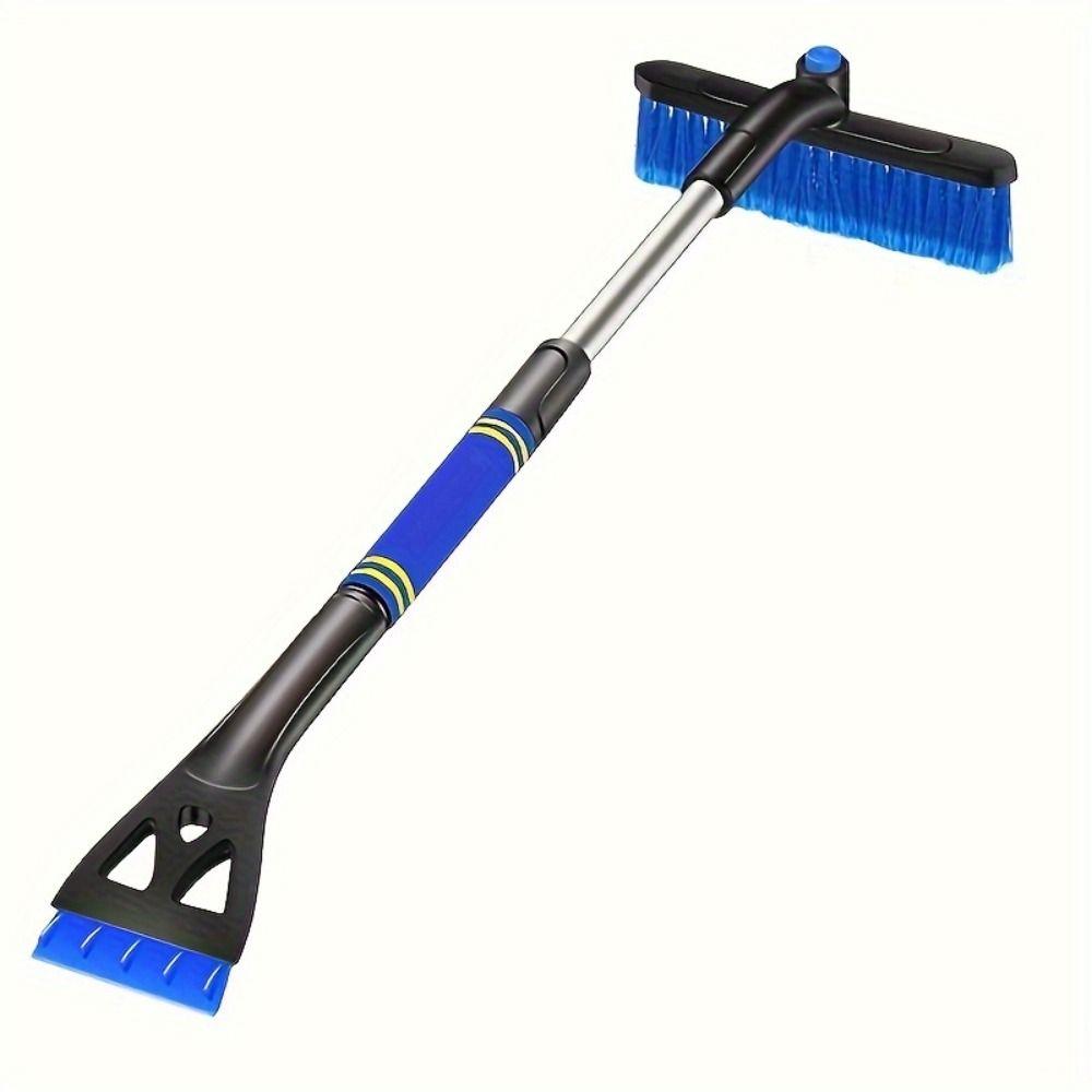 Extendable Pole Car Snow Brush Detachable Snow Removal Tool Ice Scraper Vehicle Maintenance