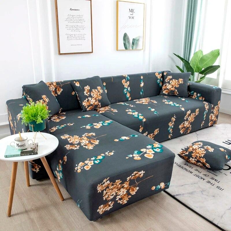 Elastic Sofa Slipcovers Sofa Covers for Living Room Housse Canape 1/2/3/4 Seat Couch Cover Stretch Sectional Furniture Protector