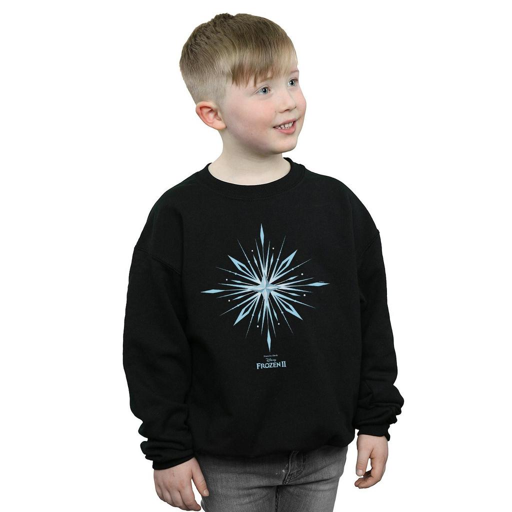 Disney Jungen Die Eiskönigin 2 Elsa Signature Schneeflocken-Sweatshirt