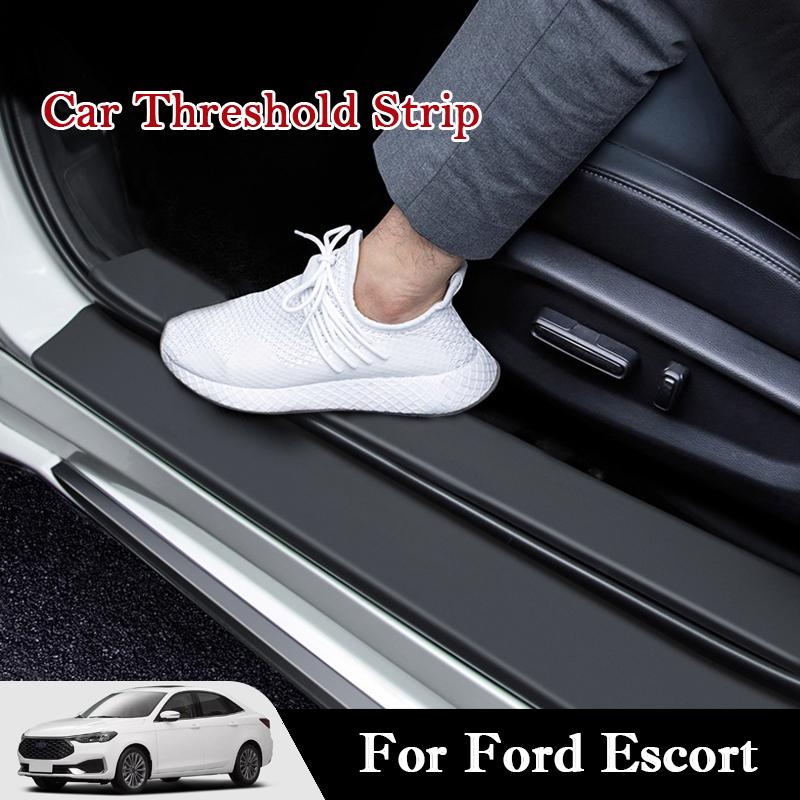 Para Ford Escort 2015-2026 Tira de umbral de coche Pegatinas Protectoras Rayones en Puerta Maletero Resistente a Pisadas Pegatinas Interiores Almohadilla
