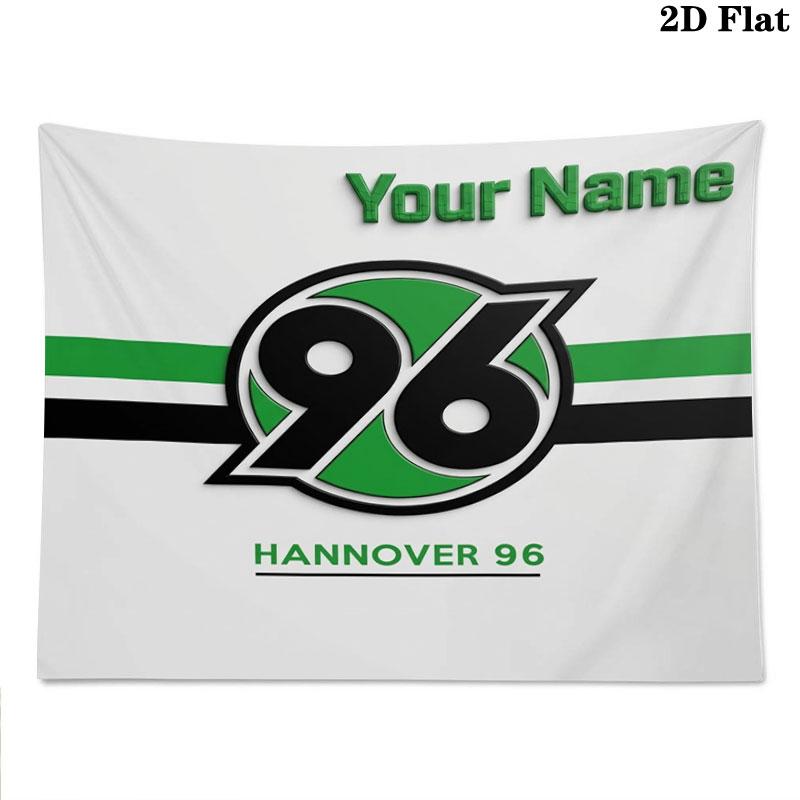 Hannover 96 Custom Name Wall Tapestry Aesthetic Wall Hanging Printed Fabric Blanket Decorative Tapestries for Bedroom Living Room Home Decor
