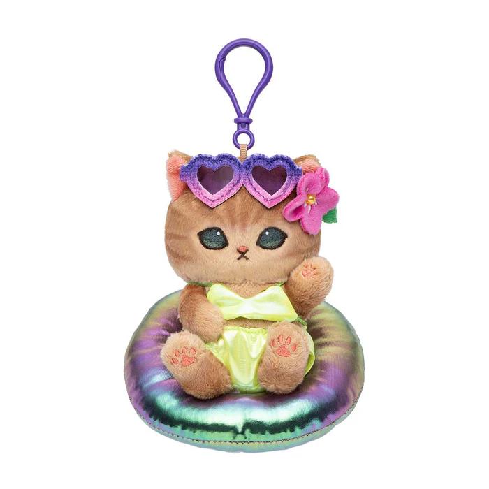 mofusand Vacation GAL Nyan Mascot Key Chain ( Sunburn ) Japan NEW