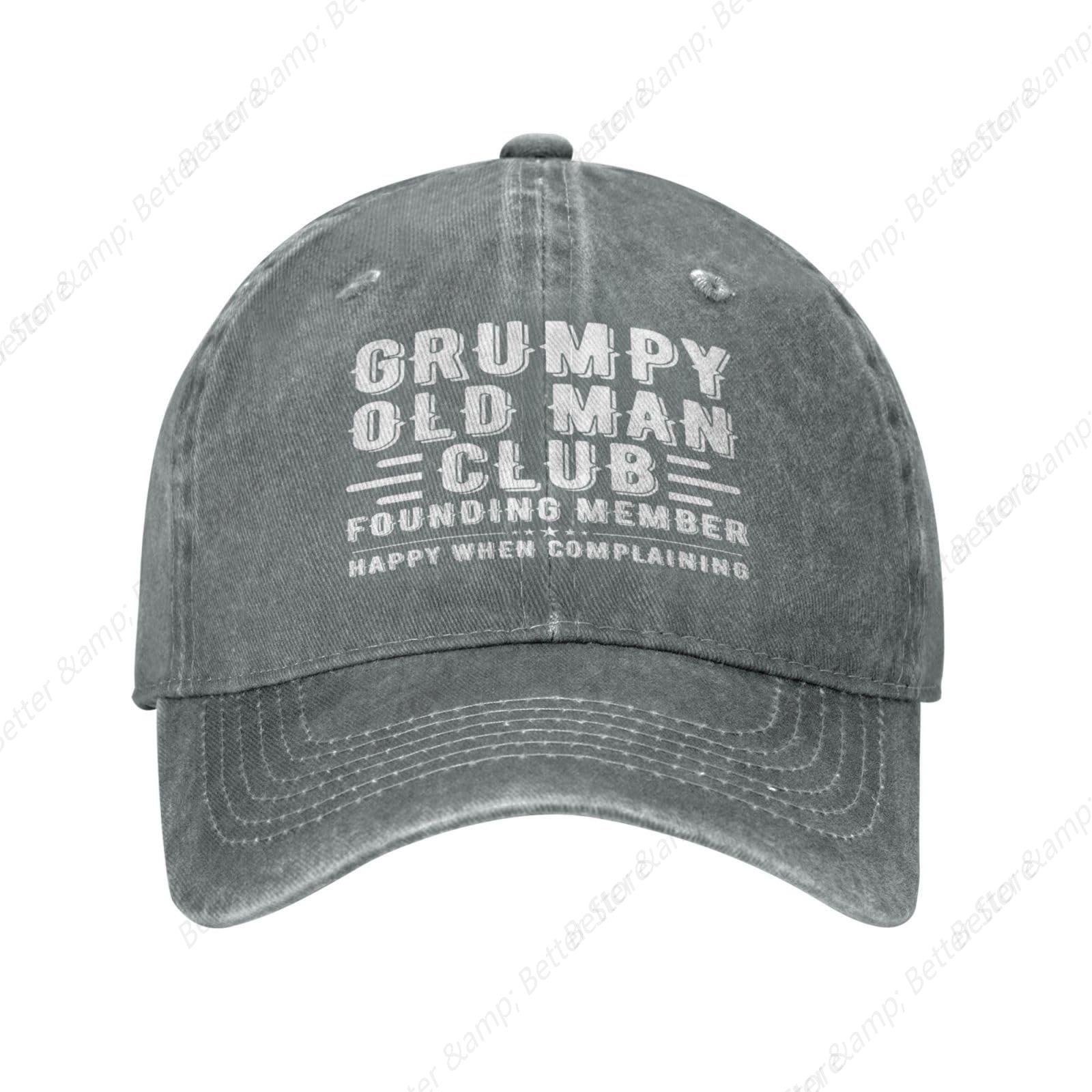 

Капелюх Клубу Буркотливого Старого для Жінок Чоловіків Регульована Бейсболка Тато Вантажівка Капелюхи Adjustable сірий колір