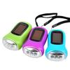 Multi-Functional Solar Hand-Crank LED Flashlight - Emergency Rechargeable Outdoor Light