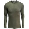 Maglietta a maniche lunghe con girocollo da uomo, tinta unita, casual, strato base