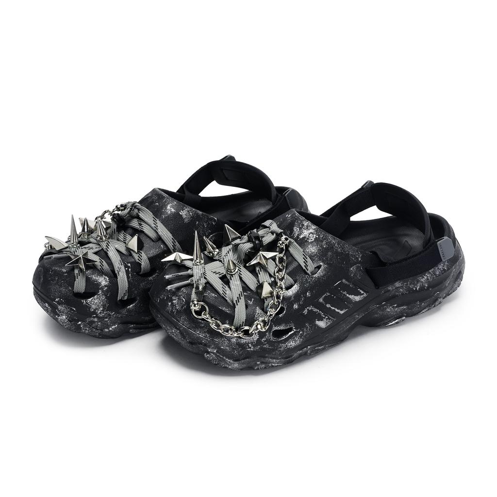 Adidas MAXXCLOG 811 Manufacturing, Thorn Wild, Special Shoe Box Clogs Unisex Black Gray Silver JH9847(Team80-S-BOX)