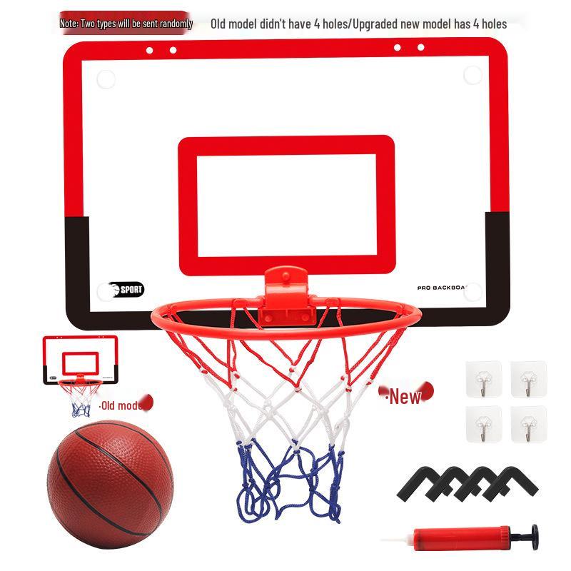 

Kids Wall-Mounted Basketball Hoop Toy - Portable, Punch-Free Design for Indoor Play