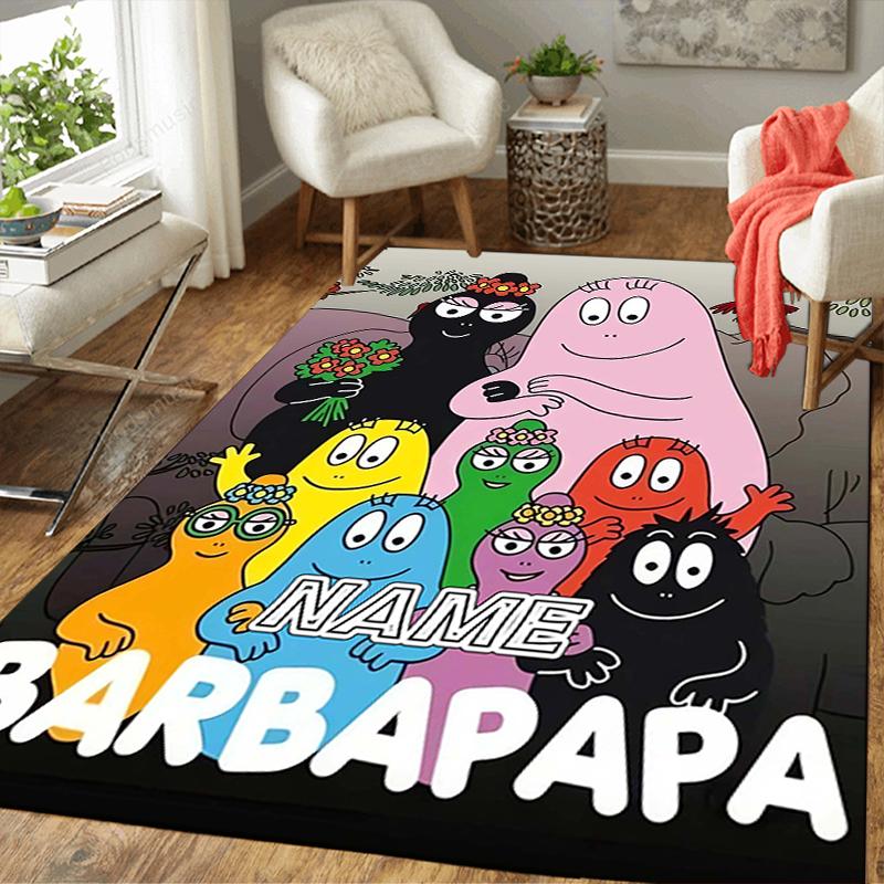 Custom 1Pc Barbapapa Adventure Rug Office Carpet Indoor Outdoor Entrance Doormat Nonslip Soft And Comfortable Living Room D9153
