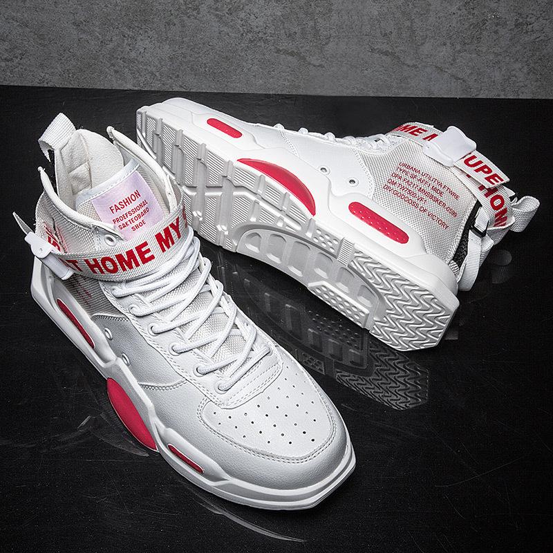 Pánská móda Prodyšná Pánská obuv Podzimní Hip-hop Vysoké desky Obuv Móda Obuv pro volný čas