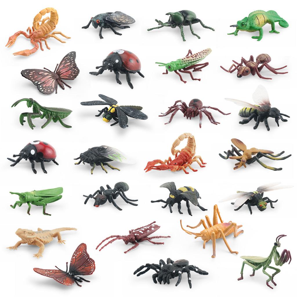 Simulated Wild Insect Butterfly Shoes Spider Dragonfly Model Ornament Set For Educational Displays And Collectors