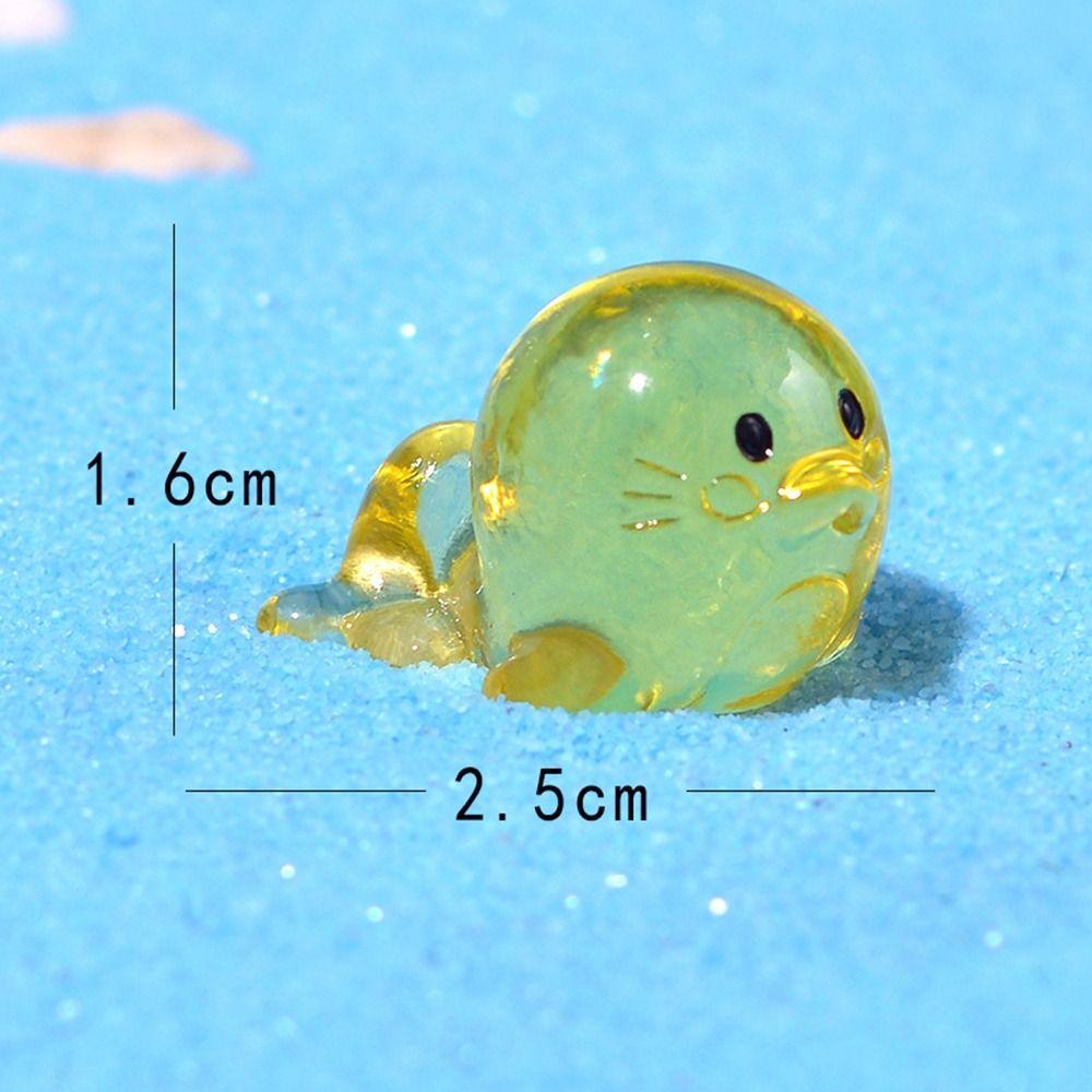 

Мультяшные украшения с морским львом, микроландшафтная модель морского животного, мини-украшения с морским львом, принадлежности для автомобиля