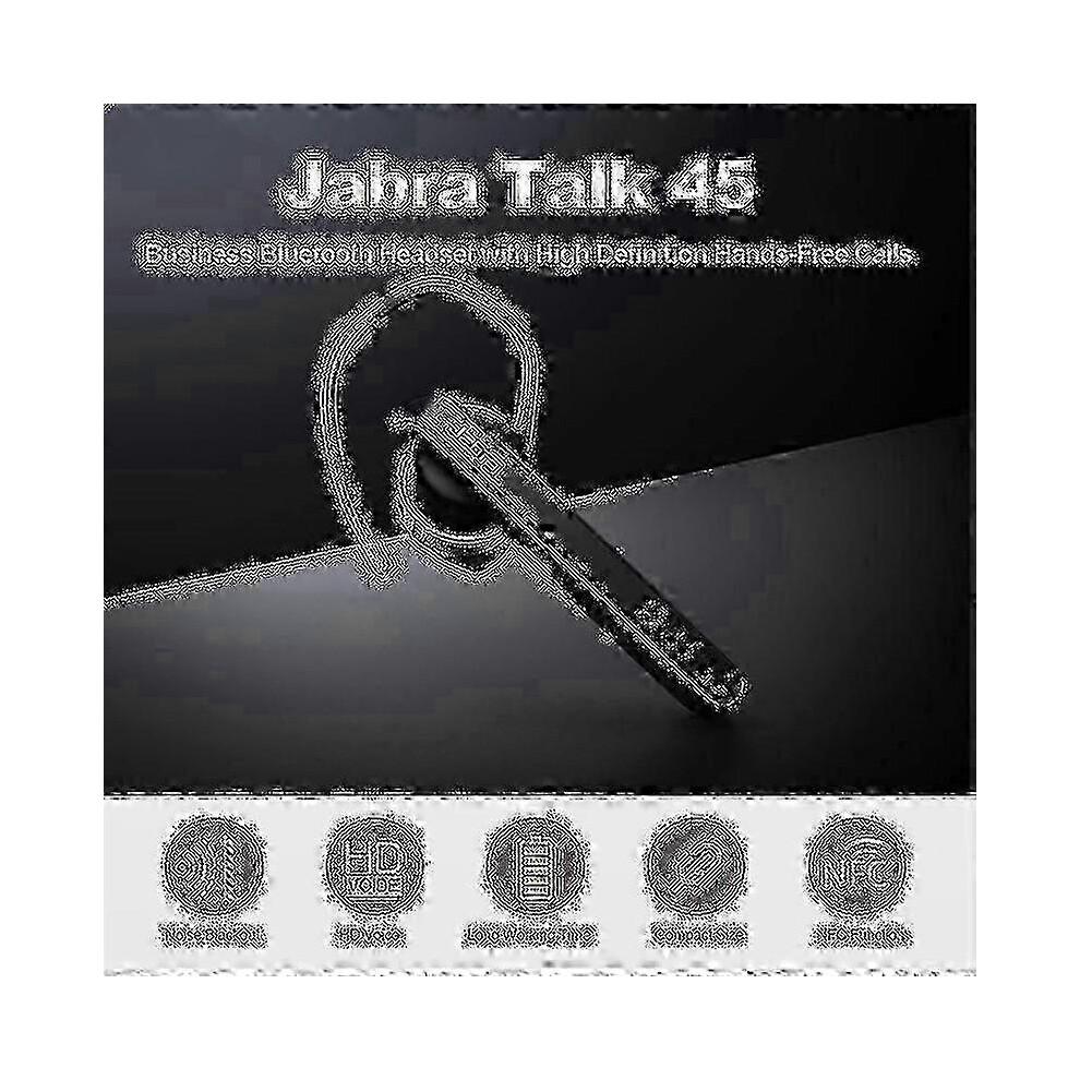 Casque Bluetooth Original Stealth Talk 45 Sans Fil Stéréo Business Appel Vocal HD Musique Réduction de Bruit Argent