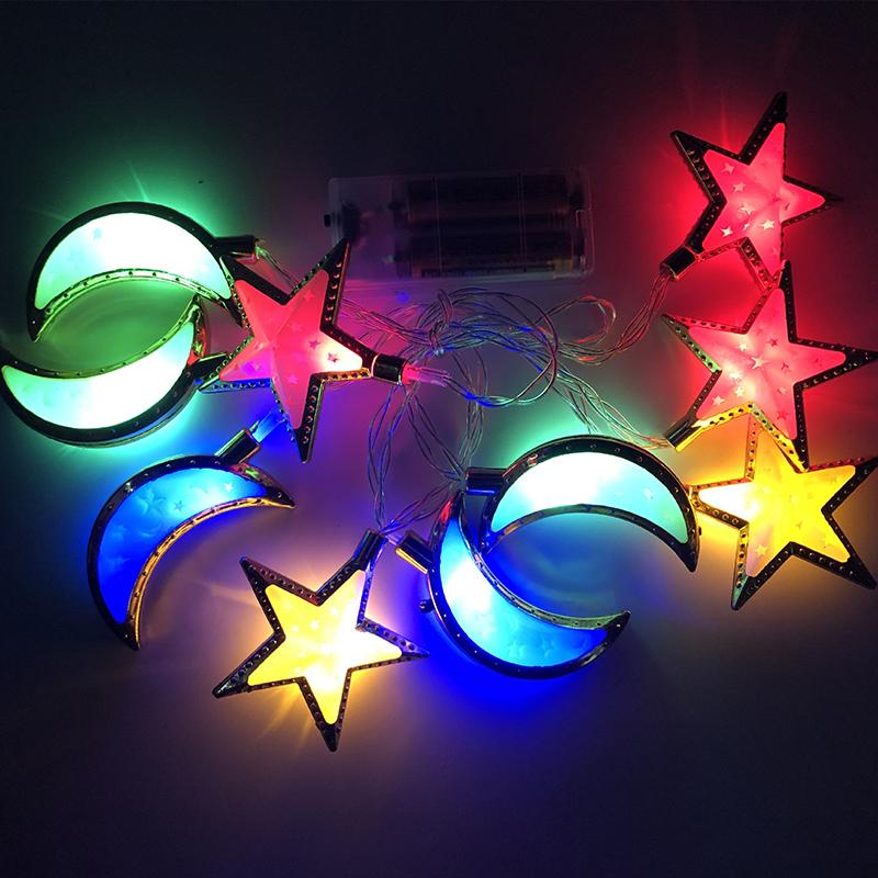 Buy Ramadan Decoration Moon Star Palace Led Light String Eid Mubarak ...