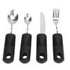 4Pcs Bendabl Weighted Silverware Non Slip Textured Eating Assistance  Parkinson Patients