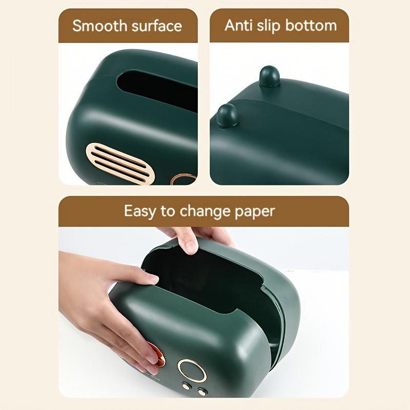 1pc Vintage Radio Tissue Box - Retro Plastic Dispenser for Home Decor Bedroom Bathroom | Valentine's Gift School Supplies