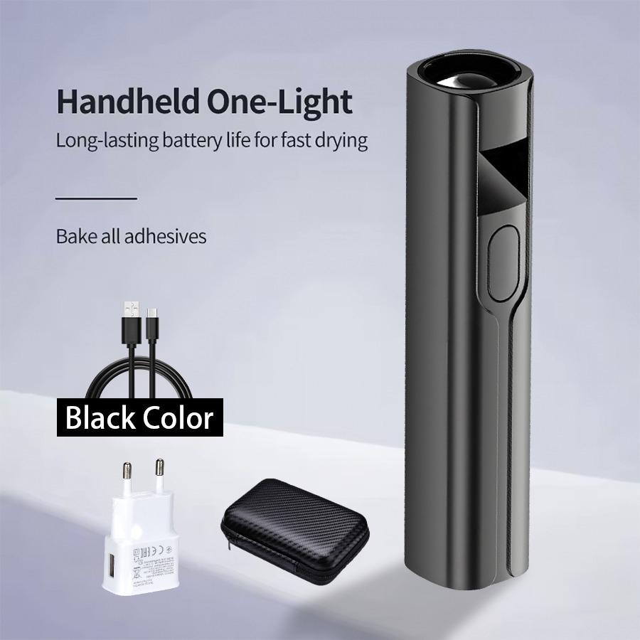 Taşınabilir El Mini Tırnak Lambası Tüm Jel Lehçe Hızlı Kuru USB Tırnak Kurutma Makinesi UV LED Tırnak Lambası Mini El Feneri Kalem