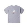 Converse Summer Beach Drop Shoulder Sleeve T Shirt Women's Gray Unisex 10025879-A03