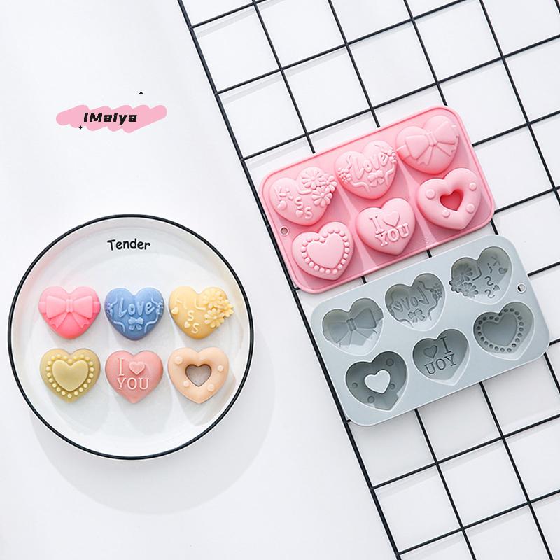 1Pc Heart Shape Silicone Mold 3D Baking Mold for Fondant Soap Ice Cream Easy Release Chocolate Candy Maker
