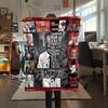 1PC Chainsaw Man Patterned Flannel Blanket Suitable For All Seasons For Home Decor Warmth And Comfort Gifts Holiday Present