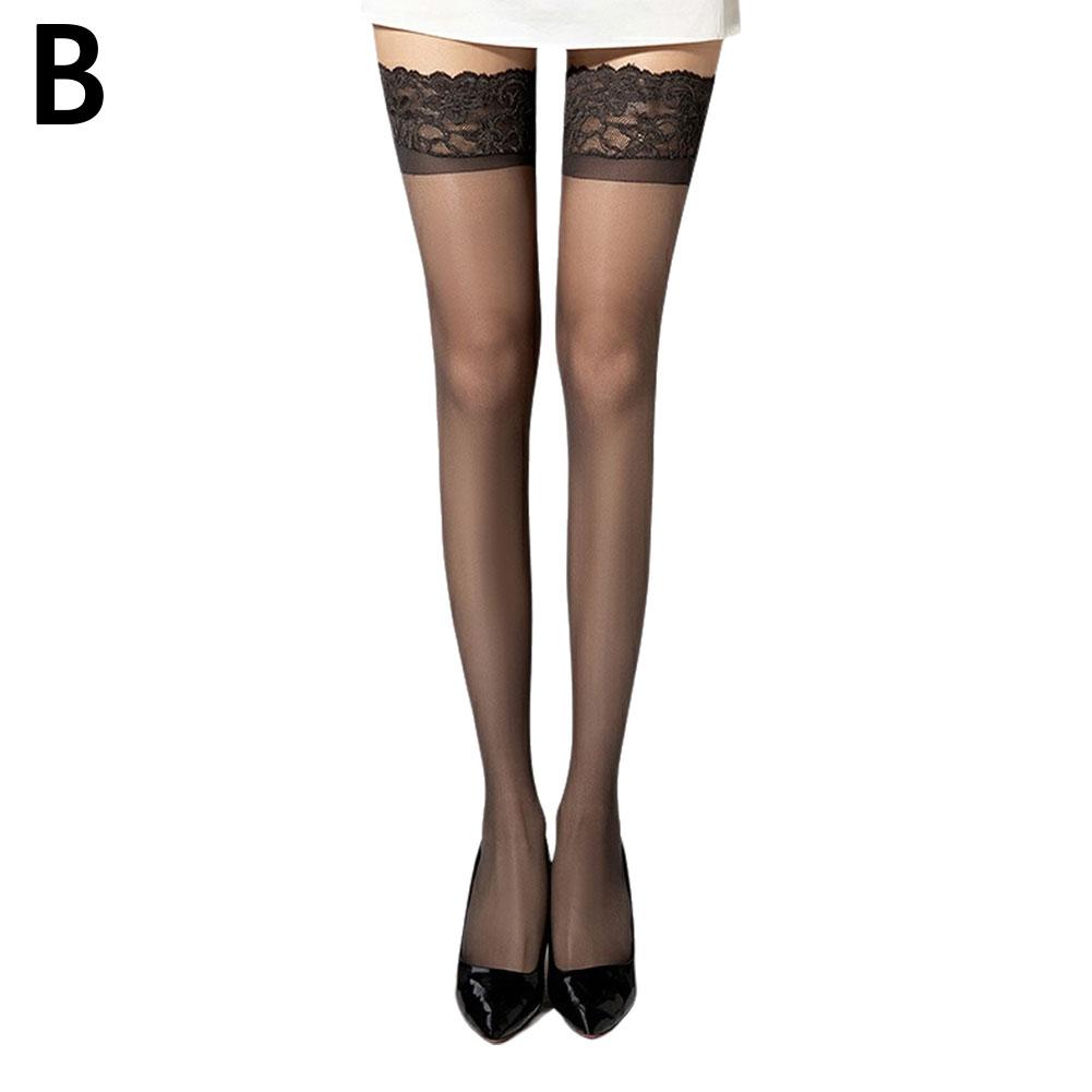 Women's Lace Stockings Sexy Fashion Ladies Women Sheer Stay Up Thigh High Stockings Summer Nightclubs Pantyhose Cross Stockings