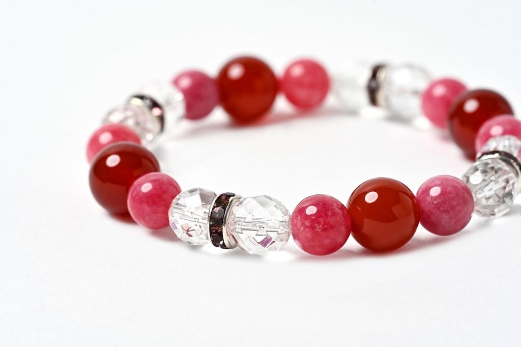Love Fulfillment and Good Luck Bracelet Inca and Quartz Natural Stone Bracelet Good Luck with Business and Luck Improvement Heart Chakra Doubles