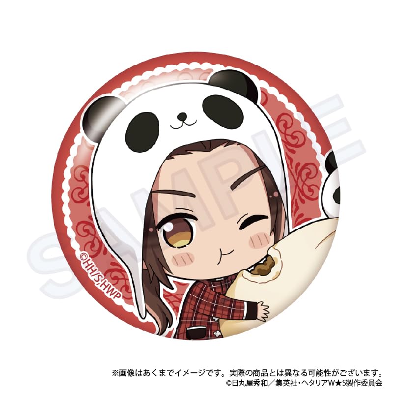 Y Line Hetalia Trading Badge Tinplate Box of 8 WorldStars Yummy! Ver. Vol.1 57mm