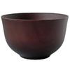 Wakacho Modern Soup X Simple Natural Dark Brown WK55DBR Han-Han Bowl, Approx. 11.5 6.6cm, Design, Wood,