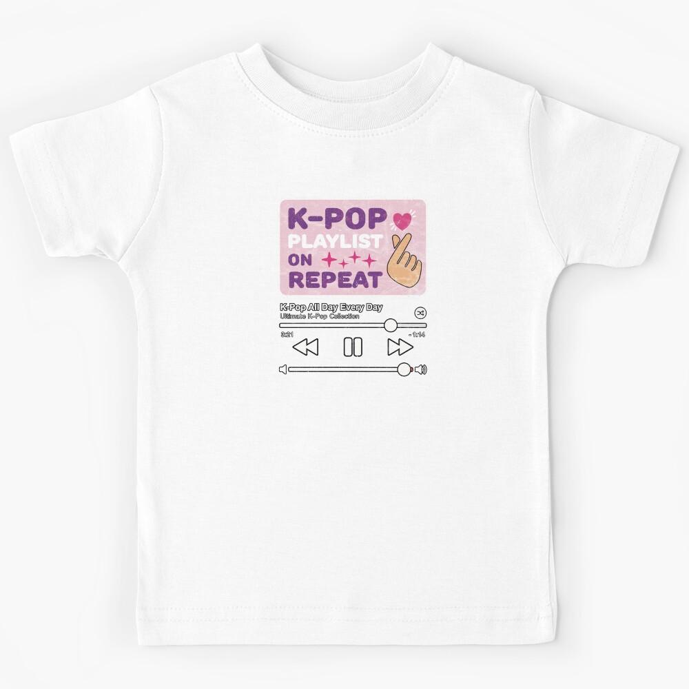 K-Pop Playlist On Repeat Kids T-Shirt 170
