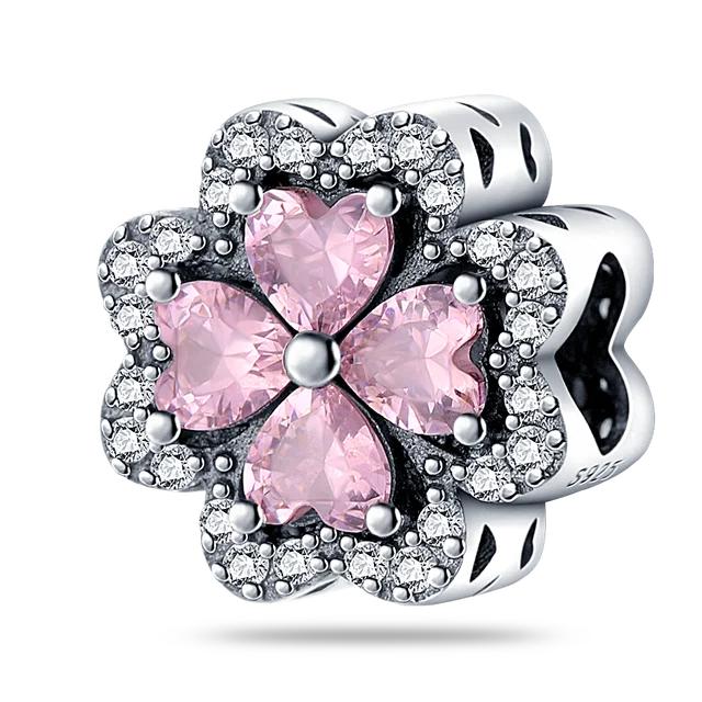 Pink Charm 100 %925 Sterling Silver Love Heart Cute Animals Koala Charms Bracelet Diy Jewelry Making