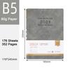 A6/A5/B5 Leather 2025 Business Schedule, Student Daily Planner, 365-day Record Book, Notepad, Memo, 176 Sheets, 352 Pages