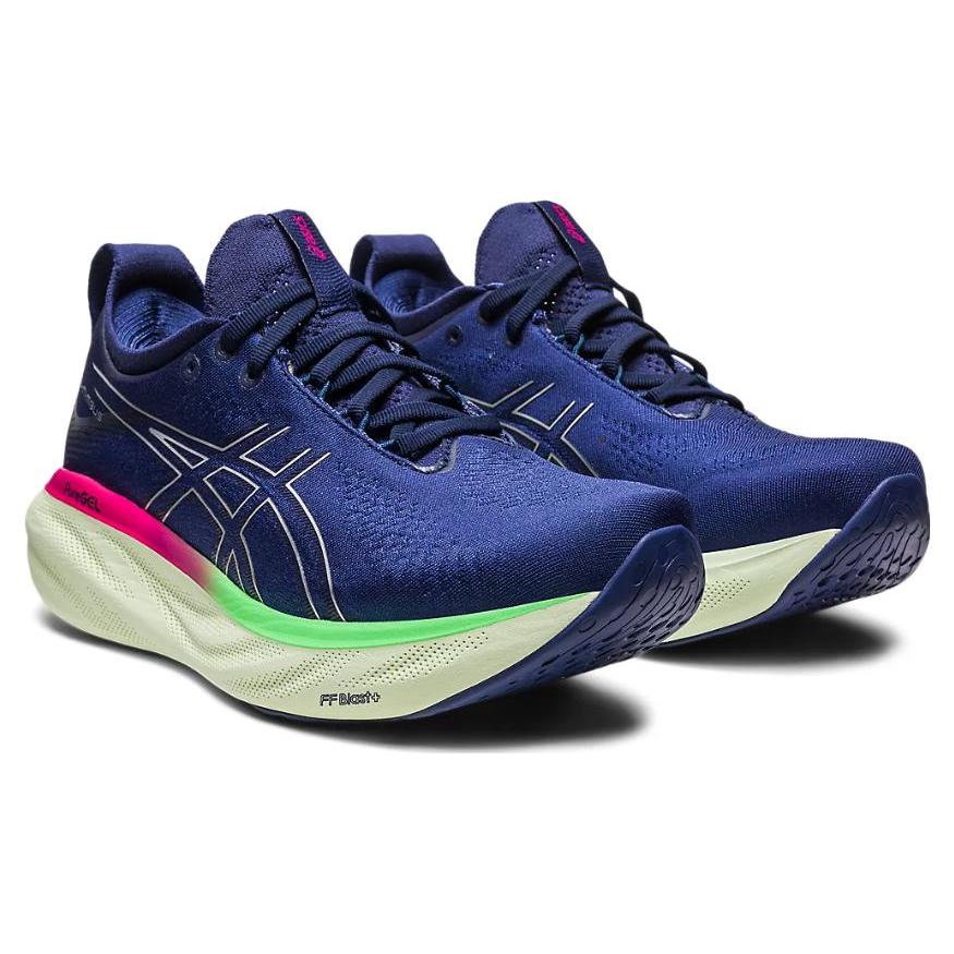 ASICS Gel Nimbus 25 Indigo Blue Pure Silver Women's 1012B356-400