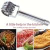 Stainless Steel Meat Tenderizer Multi-Function Mallet with Bone Crusher and Tenderizing Tool