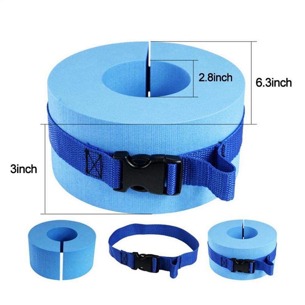 

2pcs Blue/Green Foam Swimming Float RingWater Aerobics Exercise Aquatic Cuff for Ankle Arm Swim Training Accessories синій