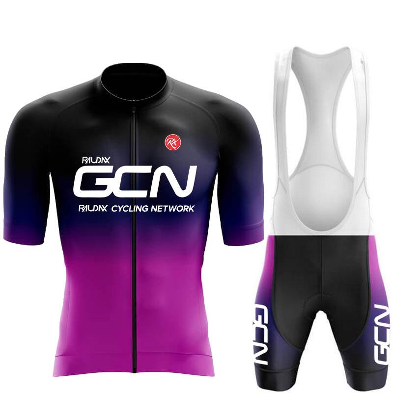 2024 RAUDAX GCN Summer Road Bike Cycling Clothing Men's Short Sleeves Cycling Jersey Triathlon Mountain Bike Sport Cycling Suits