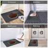 VIKAMA Fun 3D Sidewalk Cover Trapping Door Mat Front Door Entry Carpet Indoor Kitchen Bathroom Soft Floor Mat Home Decoration