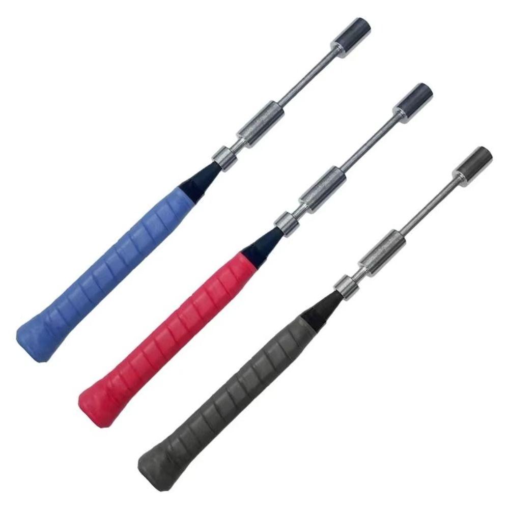 Antrenor de Swing pentru Rachetă Detașabil Instrument de Antrenament din Oțel Inoxidabil Rachetă de Badminton Sporturi cu Rachetă
