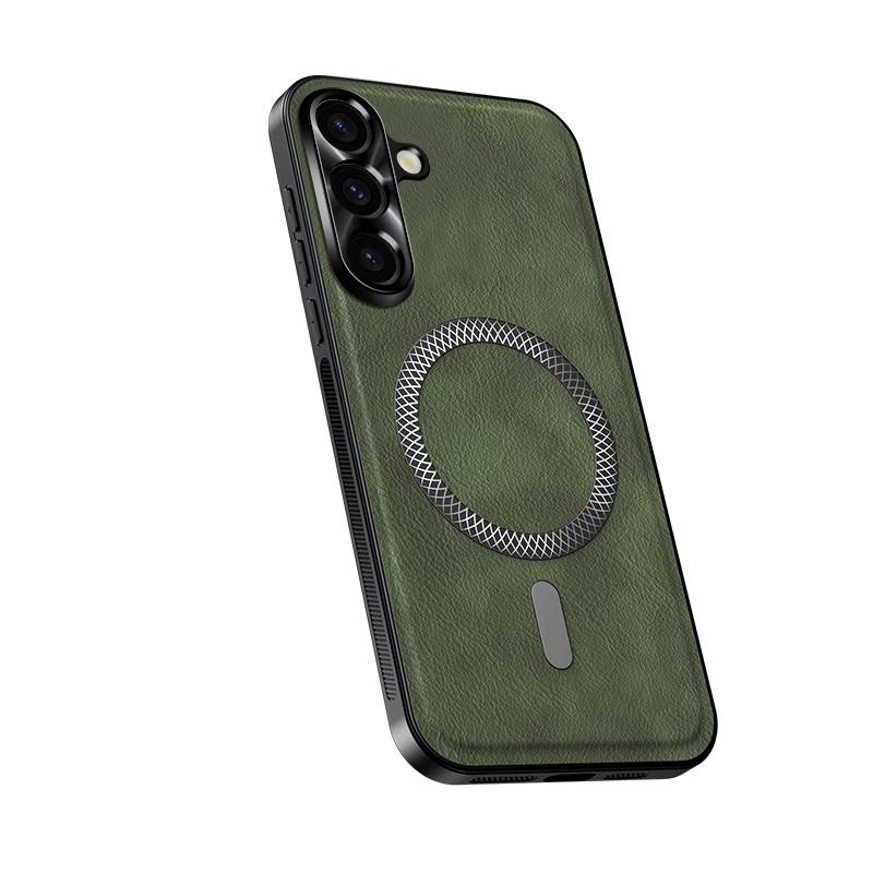 Case For Samsung A57 Leather Magnetic Shockproof Cover For Galaxy A57 A56 A36 A16 Wireless Charging Lens Protection Phone Shell