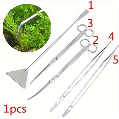 Kit de ferramentas para aquário, 1 peça, novo kit de paisagismo para aquário, plantas aquáticas, pinças longas, tesouras, ferramenta de manutenção de aço inoxidável