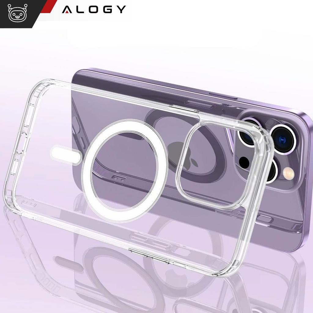 Etui Do Iphone 15 Pro Magsafe Obudowa Hybrid Case Cover Shock Clear Alogy Przezroczyste