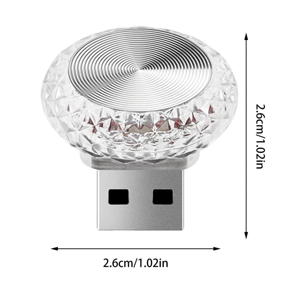 Lumină LED USB pentru Decor Mașină | Mini Lumină LED USB Colorată pentru Atmosferă Mașină, Mini Lumină LED USB Universală pentru Decor Mașină, Iluminare